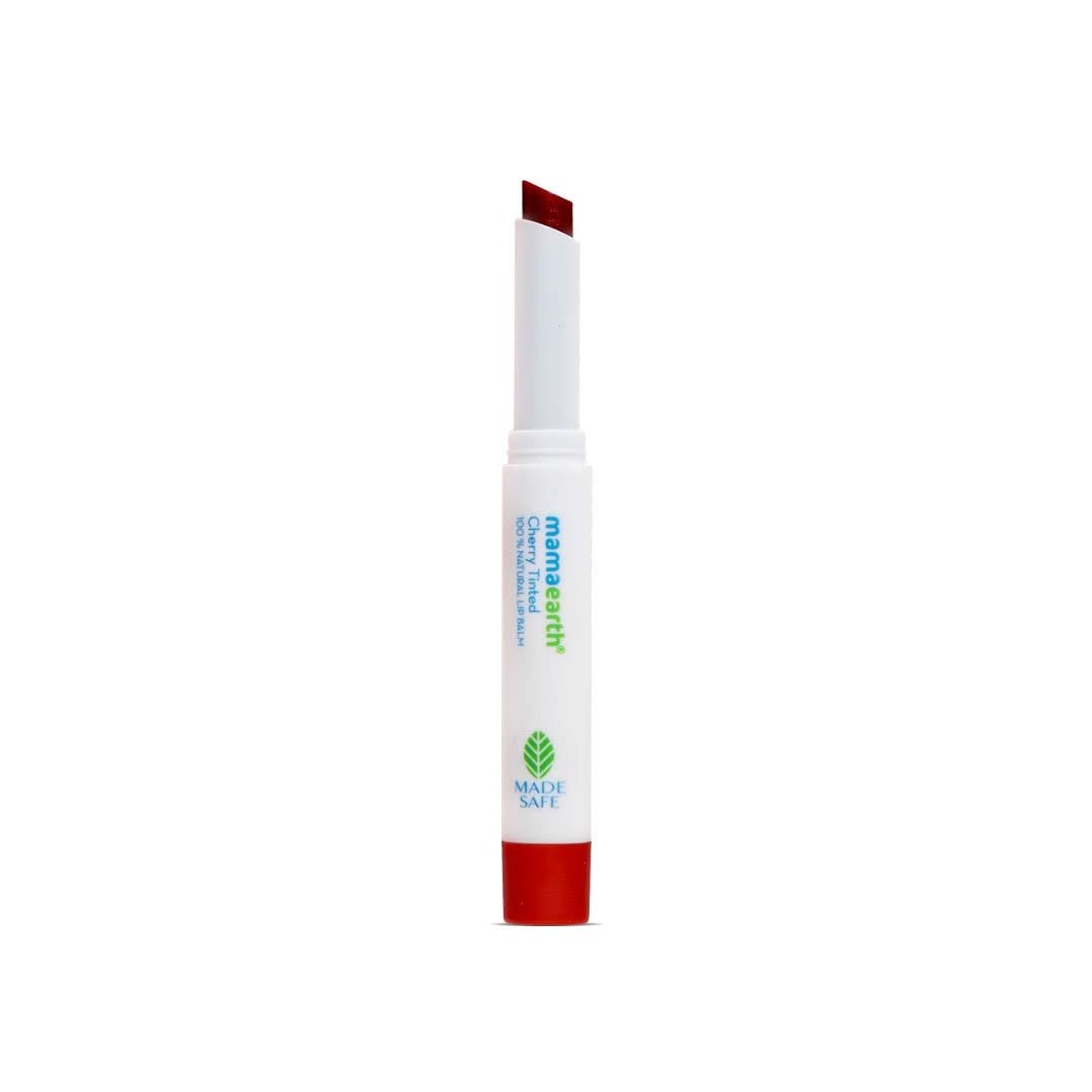Mamaearth Beetroot Tinted 100% Natural Lip Balm with Beetroot & Beeswax - 2 g | | 12 Hr Moisturization | For Dry & Chapped Lips | Natural Pink Tint | Brightens Lips